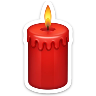 Christmas candle sticker