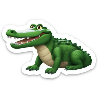 Gator in the snow sticker