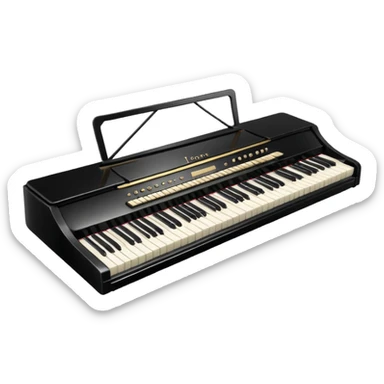 electric piano sticker