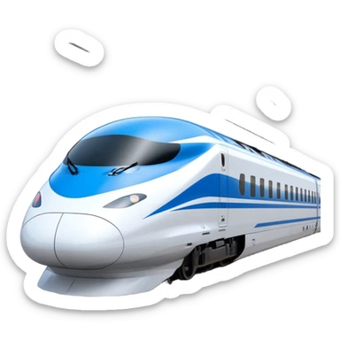 High-Speed Train (Shinkansen) - JR East (Model Year: 2021) (Iconic colour: White with blue) sticker