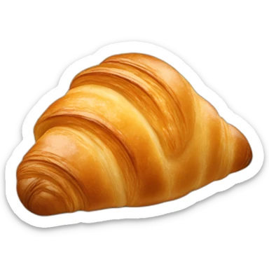 nibbling croissant sticker