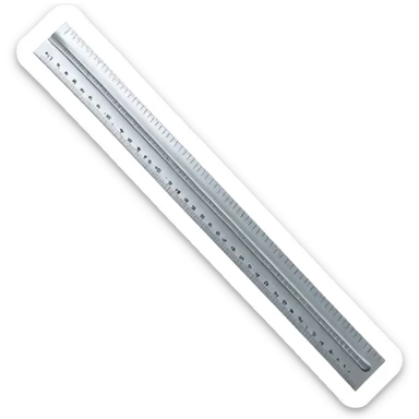 growing ruler with extended marks sticker