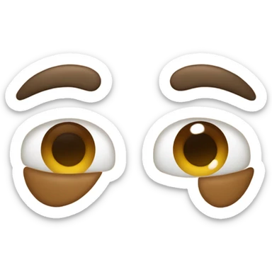 Emoji telling a secret with mysterious face sticker