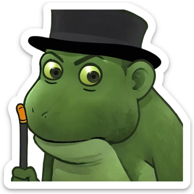 Monkey with cane sticker