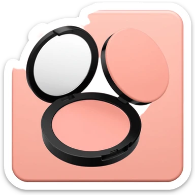 salmon pink makeup packaging sticker