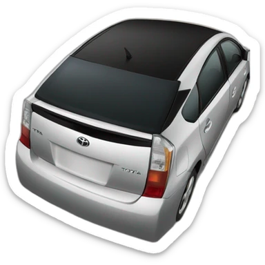 black-toyota-prius-2008 sticker