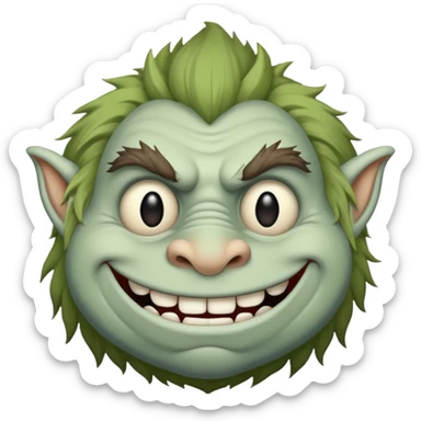 Troll face sigma sticker