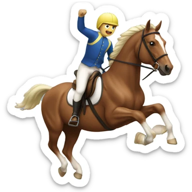 equestrian vaulting sticker