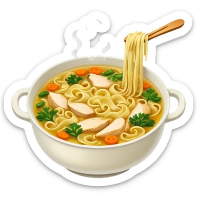 chicken noodles sticker