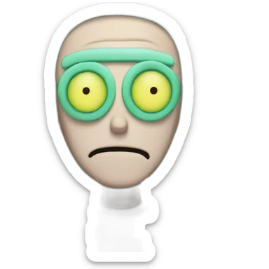 rick and morty portal sticker