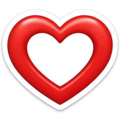 Un cœur écrit 100 % sticker