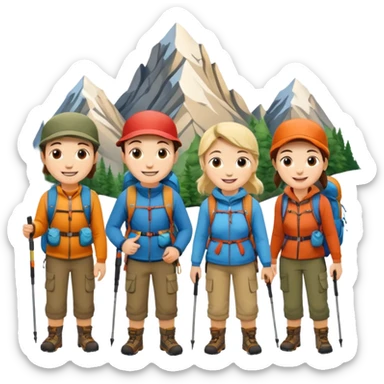 Mountain Campers. sticker