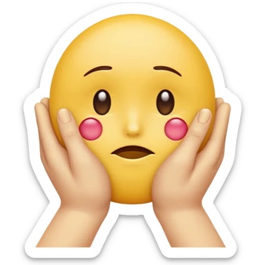 hands caressing super looking sad emojis face sticker