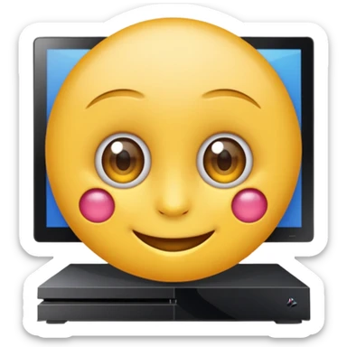 Créer 1 emoji qui joue a la ps4  sticker