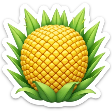 A ball of corn  sticker