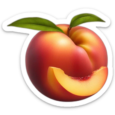 nectarine with a slap mark sticker