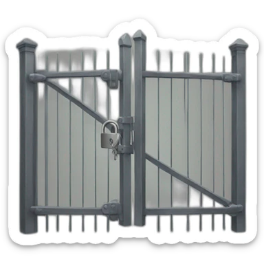 locked gate sticker