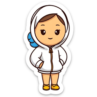 Beautiful light skinned woman  sticker