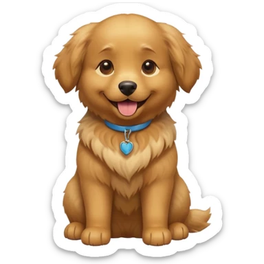 cinematic dog realistic full body emoji avatar sticker