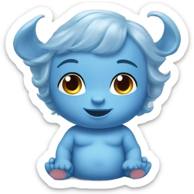 Baby blue redbull sticker