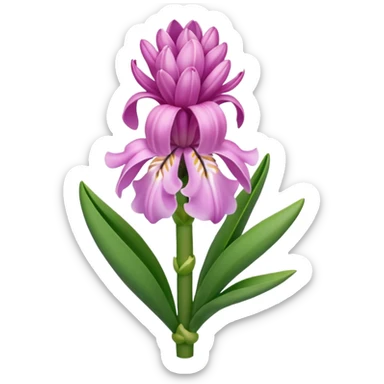 a light margenta  Hyacinth sticker
