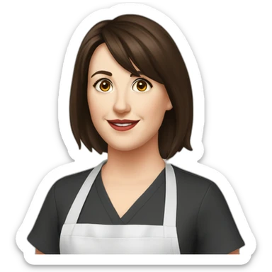 Melanie lynskey dietician apron sticker