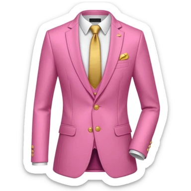 Rugby Fashion sort suit pink without man sticker