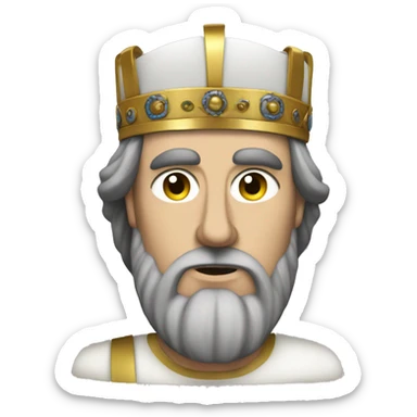 white byzantine emperor maurice sticker