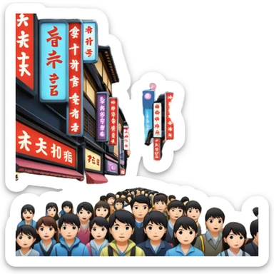 japan touristy shit sticker