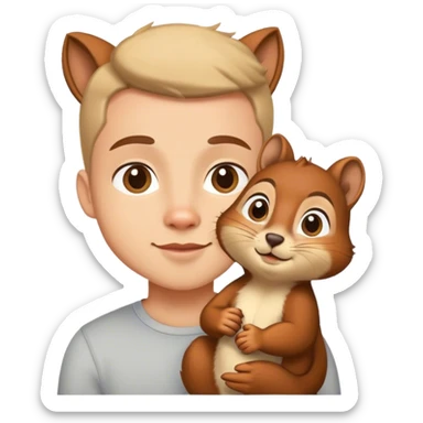 likes men loves cats looks like a squirrel sticker