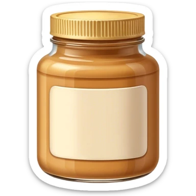 Peanut butter sticker