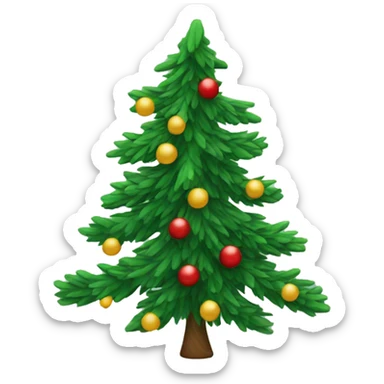 Christmas tree branch sticker