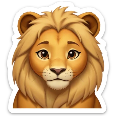 Sarabi girl ( the Lion King) without mane sticker