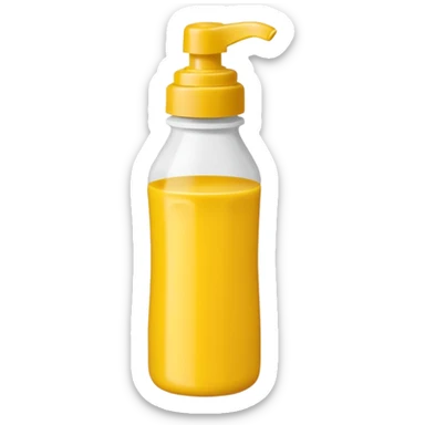 Mustard bottle sticker