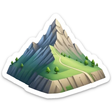 A gentle A high, elevated point of land, typically the summit of a hill or mountain, overlooking the surrounding area. It represents the highest point in a landscape, often offering a panoramic view of the horizonbreeze blowing through the air, creating a subtle motion in the surroundings, with leaves or fabric softly swaying in response to the wind. The atmosphere is calm, yet there's a sense of movement, as if the air itself is alive and flowing sticker