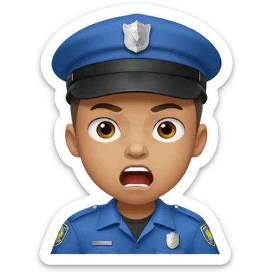 Ragazzo con cappello Nike mulatto che dice col Police in su sticker