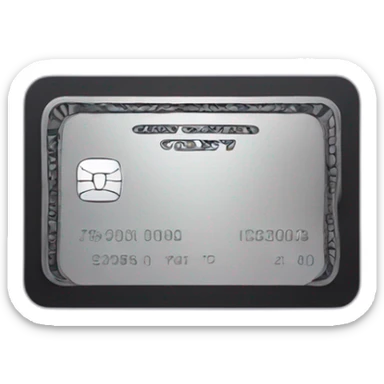 Black amex card sticker