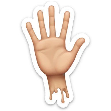 Bruised hand  sticker
