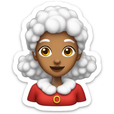Mrs. Claus sticker