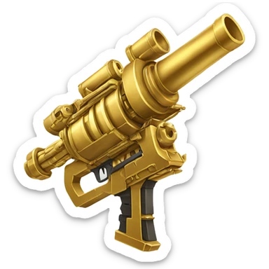 golden minigun sticker