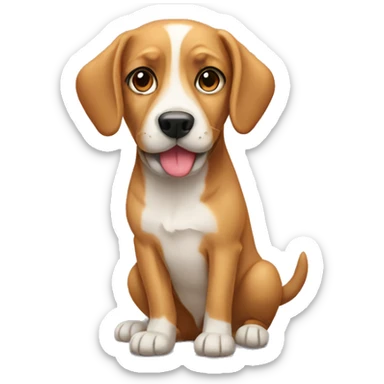 Dog wearing a boe sticker