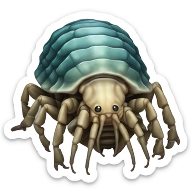 The gian deep sa isopod sticker