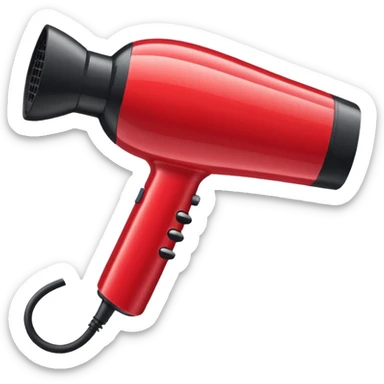 Hair dryer sticker