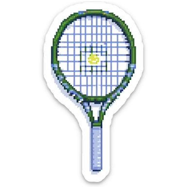 tennis racket sticker