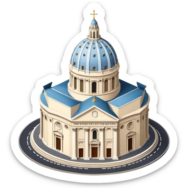 saint peter's church rome 
no frame, no squared style
aereal view from up sticker