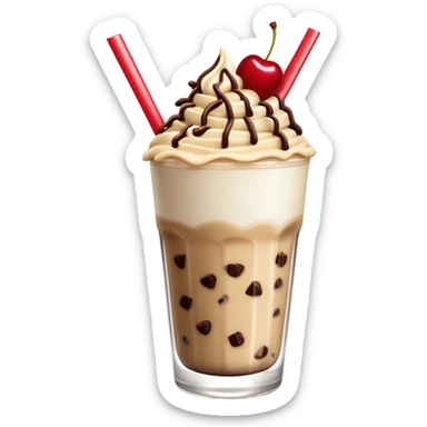 cookie dough milkshake gourmet sticker