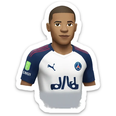 Mbappé qui fait une retourné  sticker