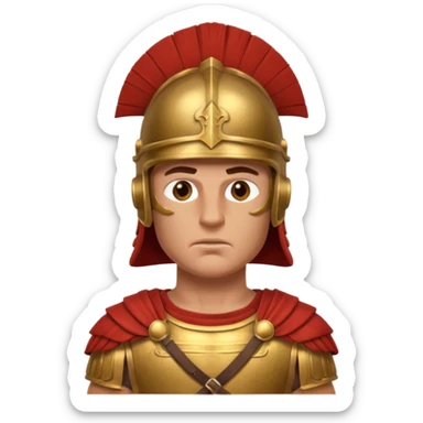 emoji de soldado romano alto y fuerte sticker