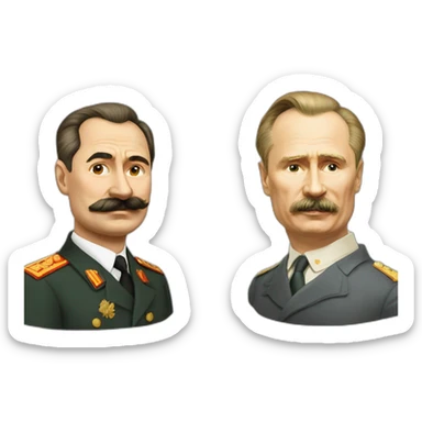 Vladimir putin and Joseph stalin sticker