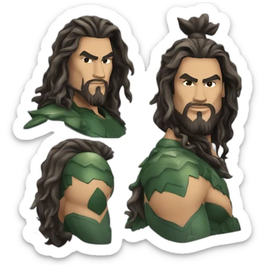 Jason momoa aquaman sticker